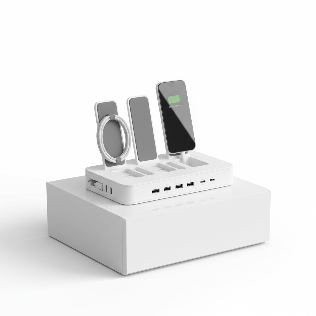 Bedside Charging Station Organizer