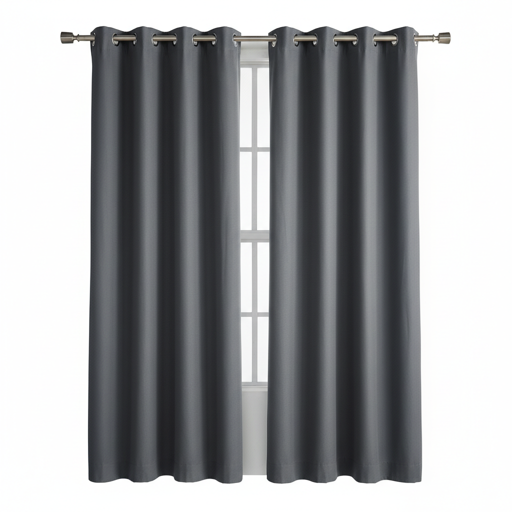 Blackout Curtains Grommet Top Panel Set