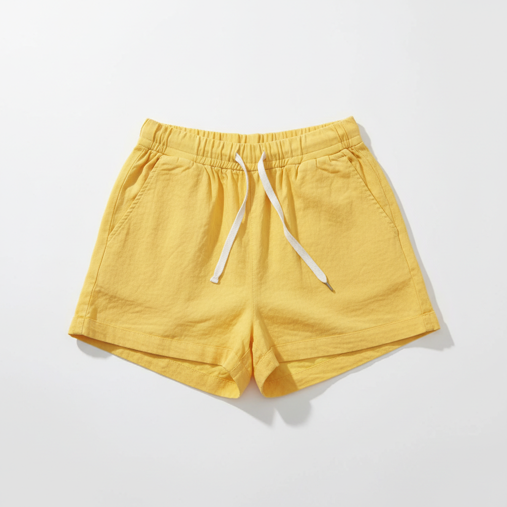Women's Casual Shorts - Sunny Yellow