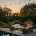 Outdoor String Lights 25ft 50 Bulbs