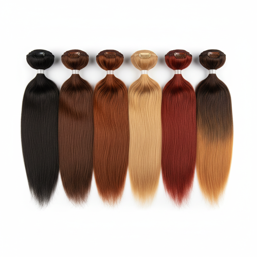 Women's Clip-In Hair Extensions in multiple colors