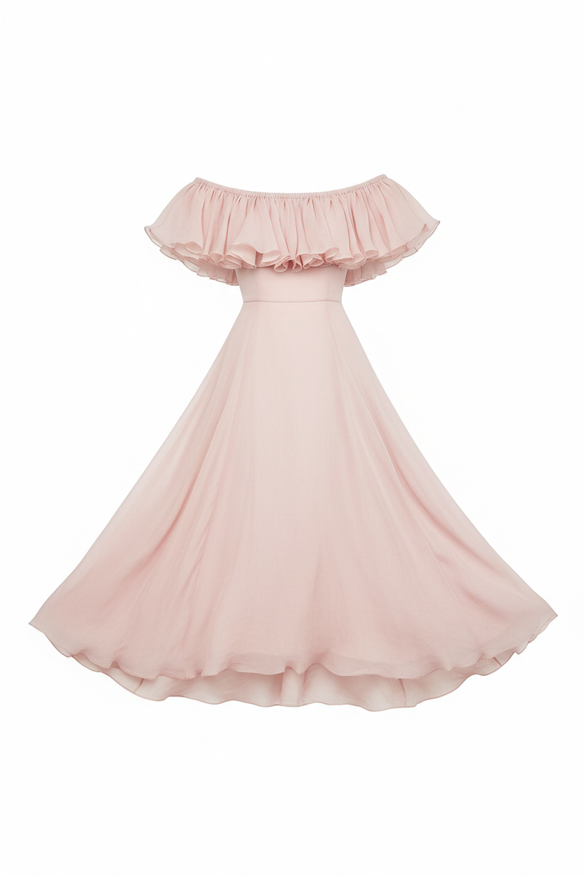 Donna Karan Off-Shoulder Sundress