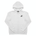 Nike Club Fleece Zip Hoodie White