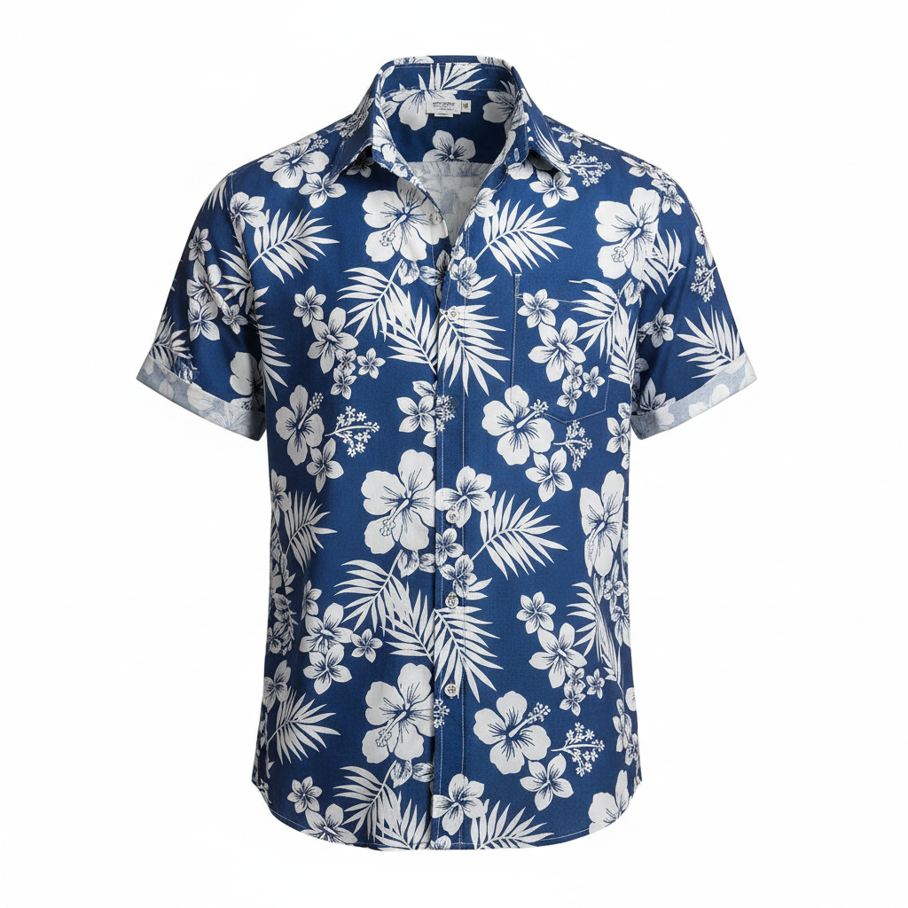 Men's Classic Fit Short Sleeve Hawaiian Shirt