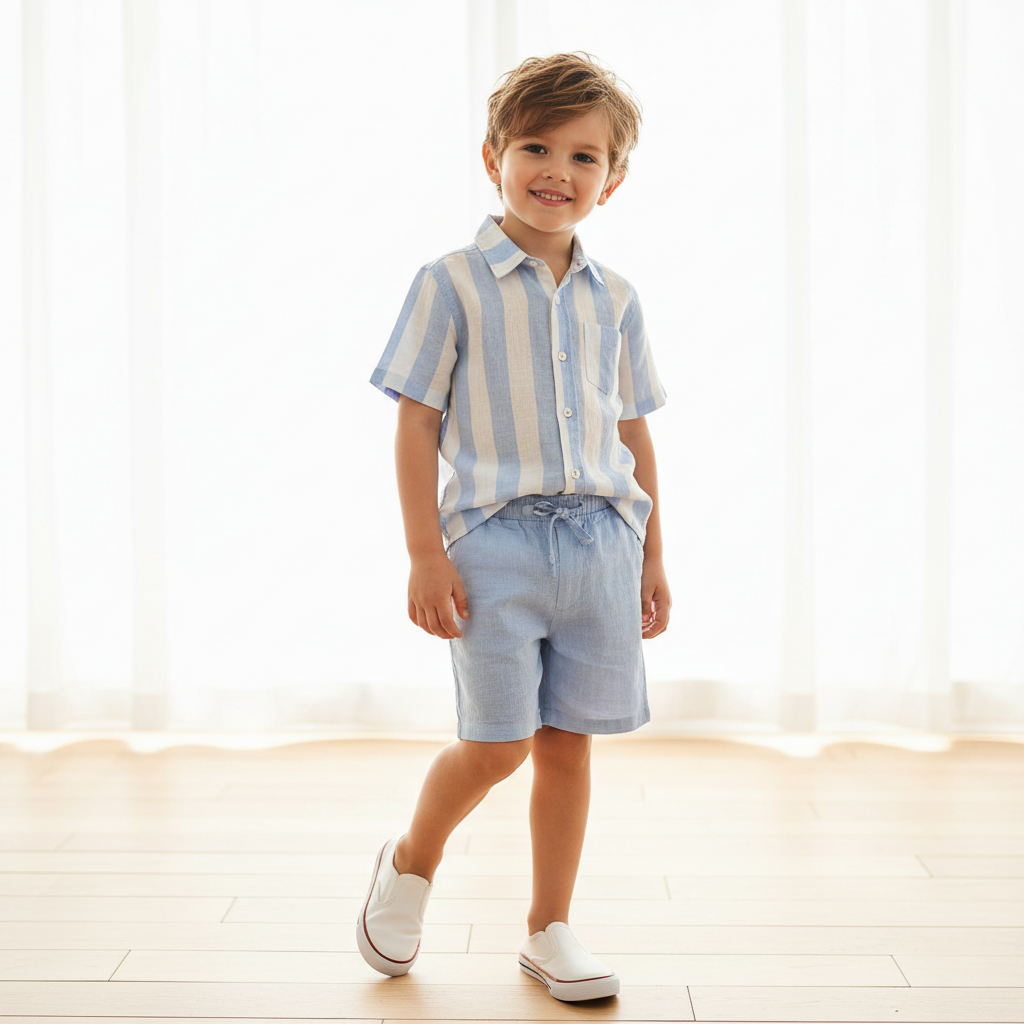 Lonniemac's Boys' Linen Outfit Set