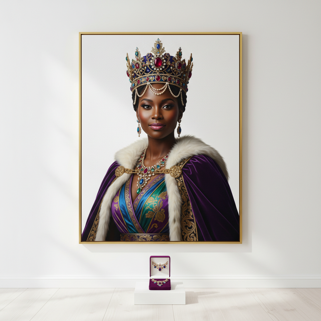 African American Royalty Art Canvas Print