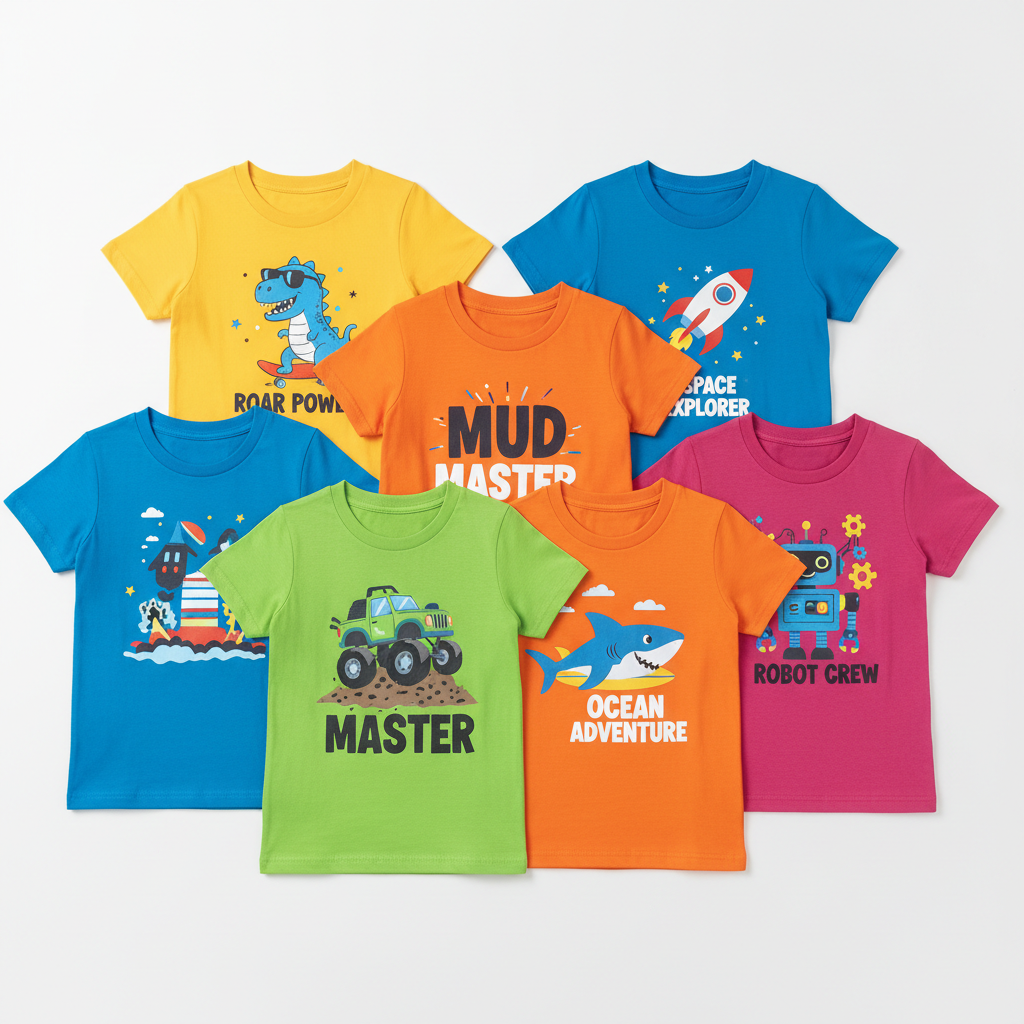 Lonniemac's Boys' Graphic Tee 5-Pack