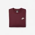 Nike Club Fleece Crewneck Burgundy