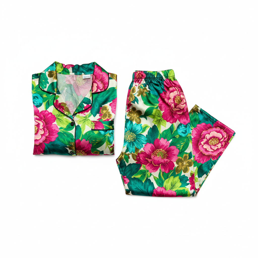 Women's Silk Satin Pajama Set