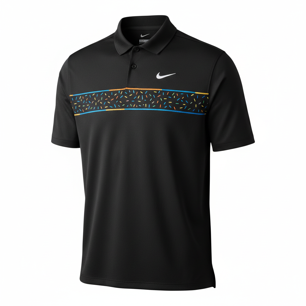 Nike Dri-FIT Golf Polo Black Colorblock