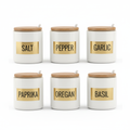 Ceramic Spice Jar Set 6pc
